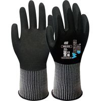 Guante nailon y spandex, palma doble recubrimiento nitrilo, talla 10
