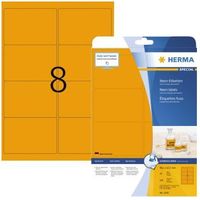 HERMA Etiketten A4 neon-orange 99,1x67,7 mm Papier 160 St. (5145)