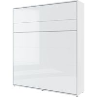 Lenart Bed concept vertikales Wandbett cm191x46-228x217H Weiß glänzend