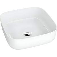 Vasque à poser LAVITA Vasque à poser élégante et compacteProduit en porcelaine de haute qualité carrée 39x39x14 cm Blanc