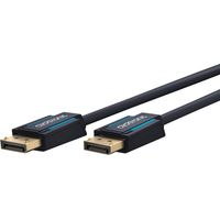 Clicktronic Cable DisplayPort 1.4 con DisplayPort macho a DP macho / 4320p / 8k / 60Hz / 2160p / 4K / 120Hz / UHD/FullHD/para monitor de juegos, tarjeta gráfica, portátil, TV, chapado en oro, 2 m