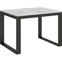 Tavolo "Forlì" allungabile in legno per sala da pranzo -Allungabile fino a 380 cm / Marmo