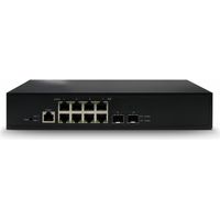 Industriell verwalteter PoE-Switch mit 8 Gigabit-PoE-Ports + 2 Glasfaser-Uplink-Ports + 1 Konsolen-Port, max. 120 W