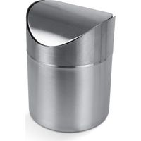 EXCELLENT papelera sobremesa inoxidable 6x6x22 cm , Papelera sobremes inox. 12cmMarca ExcellentAcero inoxidableTapa basculanteDiametro12x alto.16,5 cmContenedor