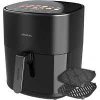 Cecotec – Friteuse sans huile 6,5L – Puissance 2200W – Double résistance pour cuisson homogène – Gril et plancha intégrés