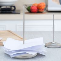 Pointe à reçus en acier inoxydable pour bureau et restaurant, argenté