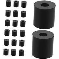 20 Pièces Rondelles Caoutchouc O 25mm 10mm 25mm Antivibrations Amortisseur pour Machines Isolation Vibrations Boulons 20pcs Noir
