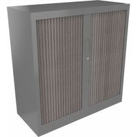 Armoire métallique bicolore à rideaux Mendi