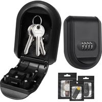 Key Safe with Code Encryption, Magnetic Suction, Large Capacity Waterproof Key Safe for Home, Garage, School, Office