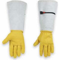 Gants Jardinage Femme/ Homme Longs, Gants De Jardinage Cuir, Gants De Jardinage résistants aux épines, Gants De Jardinage Avec Protection De L'avant-bras Pour Désherbage, Cueillette, Taille-L