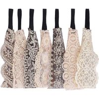 Pieces Lace Headbands for Women and Girls, Elegant Elastic Headband, Wide Headband, Hair Turban Accessories
