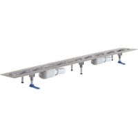 DALLMER caniveau de douche CeraLine PLAN 2 caniveaux, F 1100mm,