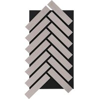 Home Deluxe - Panneau acoustique à chevrons Grey Oak 80 x 40 cm