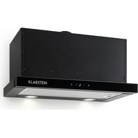 Klarstein – Hotte murale escamotable 60cm – Aspiration 610m³/h – Classe A – Éclairage LED – Filtres à graisse lavables