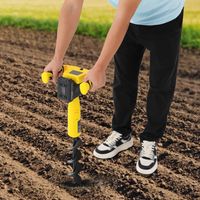 Tarière électrique 550 tr/min, foret Ø 300 mm, tarière de jardin avec batterie et chargeur