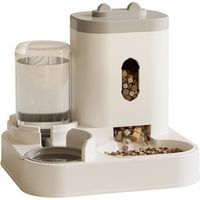 Distributeur Croquettes Chat/de Nourriture 2 en 1, Distributeur Automatique d'aliments et d'eau Animaux de Compagnie de Petite