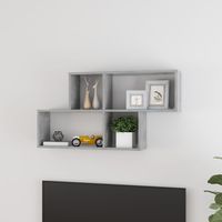 FIMEI Étagère murale Gris béton 100x18x53 cm Aggloméré
