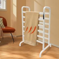 Porte - serviettes électrique vertical, porte - serviettes double rangée 300W, 45 - 60 ℃, affichage LED intelligent, 2 - 3 minutes de chauffage rapide pour sécher et placer des serviettes, des couvert
