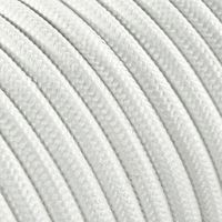 Fil Électrique Tissu Blanc 3x0,75mm² - Câble Électrique Textile de Qualité