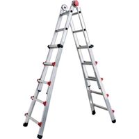 Scala telescopica profi auto sicos alluminio h.cm 112/390 pioli 4+4 Sicos