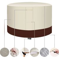 Protective Garden Table Cover - Beige - 14268cm, Outdoor Garden Furniture Covers Waterproof Garden Table Cover Outdoor Table and Chair Covers Protective Covers
