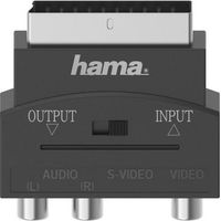 Hama Adattatore S-VHS F 4 Pin + 3 RCA F / Scart M