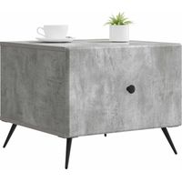vidaXL Coffee Table Concrete Grey 49 x 50 x 40 cm Engineered Wood