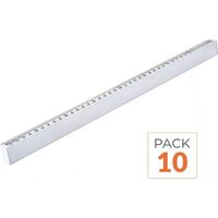 Pack de 10 - Réglette Suspendue LED 120cm 35W Blanc - Blanc Neutre 4000K - 5500K - SILAMP