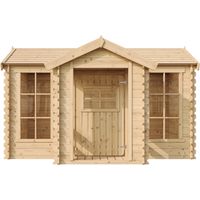 Timbela maison en bois pour enfants - 241x187xH151cm/2.63m2 - TIMBELA M520