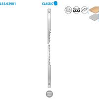 Leman – Lot de 12 lames à chantourner en acier au carbone 127mm – Découpe précise pour bois, étain et matières synthétiques – Denture régulière TPI 25 - 10DPC