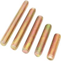 10 Pièces Tige Filetée, Vis Filetée, M8 x 50 mm Tige Filetée Galvanisée Entièrement Fileté Tige, pour la Fixation D'assemblage