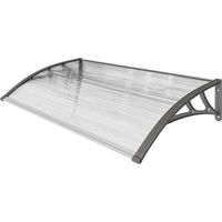 Tettoia en policarbonato aluminium PP pour balcon 110x60x18 cm