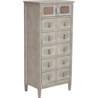 Sinfonier de madera verde 56x36x119h cm