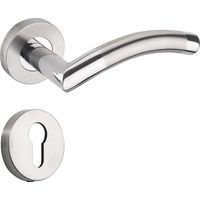RGE Poignée de porte d'intérieur 1 pièce ensemble poignée de porte poignée de porte poignée de porte en acier inoxydable poignée de porte poignée de porte intérieure avec guirlande
