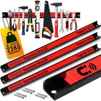 Deuba – Barre aimantée pour outils 60 cm – Charge max. 23 kg – Fixation murale – Rangement efficace pour garage et atelier