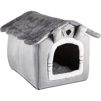 Kingsaid Pet House - 403835CM Portable Dog & Cat Kennel with Removable Cushion, Warm & Comfortable Folding Cube House