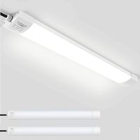 2 Stück LED Feuchtraumleuchte Deckenleuchte 60cm 18W für Garage Kelle Werkstatt Feuchtraum Warenhaus, TONFFI LED Wannenleuchte Feuchtraumlampe Röhre, Wasserdicht IP65 NeutralWeiß 4000K-4500K