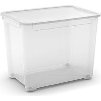 XL Aufbewahrungsbox mit Rollen transparent 55,5x39x42,5