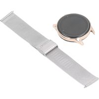 Montre connectée de sport à écran rond, tracker d'activité, appels sans fil, étanche IP67, multisports, montre de running multifonctionnelle argentée