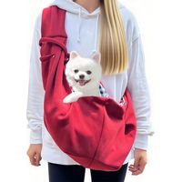 Sacs de Transport Bandoulière, Bourgogne Sacs de Transport pour Chiens avec Capacité de Charge de 7,5 kg, Sac Bandouliere Chien, pour Randonnée et Activités de Plein Air