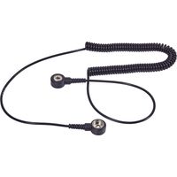 Wolfgang Warmbier 2101.752.3.10 ESD-Erdungskabel 2.40 m Druckknopf 10 mm, Druckknopf 3 mm