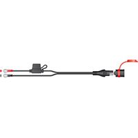 Adapter für Tecmate Ladegerät SAE/Ösen M6, fest, wasserdicht mit 5A Sicherung max, Länge: 0,5 m. Ersetzt Xtesae71.