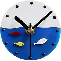 Imanes magnéticos de estilo mediterráneo antiguo para nevera, imanes para el refrigerador, reloj de pared, pegatinas con mensajes.