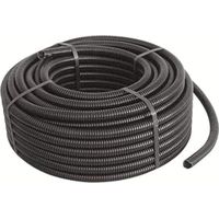 Tubo corrugato isolante nero Ø16 mm con tirafilo rotolo da 100 metri pvc autoestinguente tubifor 100-tf01016nt100
