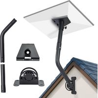 Starlink Gen 3 Mount 360° Adjustable Wall & Roof Mounting Kit Heavy Duty Pivot Adjustable Pole Mount V3 Starlink Wall Mount Compatible with V3 Starlink Standard Dish Includes Pipe Adapter