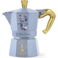 Bialetti Bridgerton Cafetera italiana 0,13 L Azul, Oro