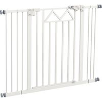 PawHut Cancelletto per Cani Estensibile 74-100x76cm Chiusura Automatica Bianco