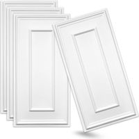 Panneau décoratif mural 3D en polystyrène léger – Blanc – 100x50 cm – Effet 3D prononcé – Montage collé facile – Pour salon et bureau