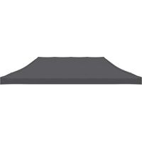 Toit de tente de réception-Toit de remplacement 3 x 6 m Anthracite