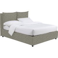 Cama Individual Penrith, Desenfundable, Hecho en Italia, Gris
